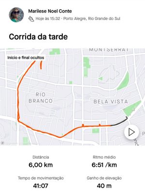 Foto da corrida de 6 km