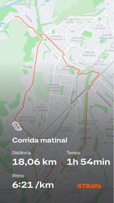 Foto da corrida de 18 km